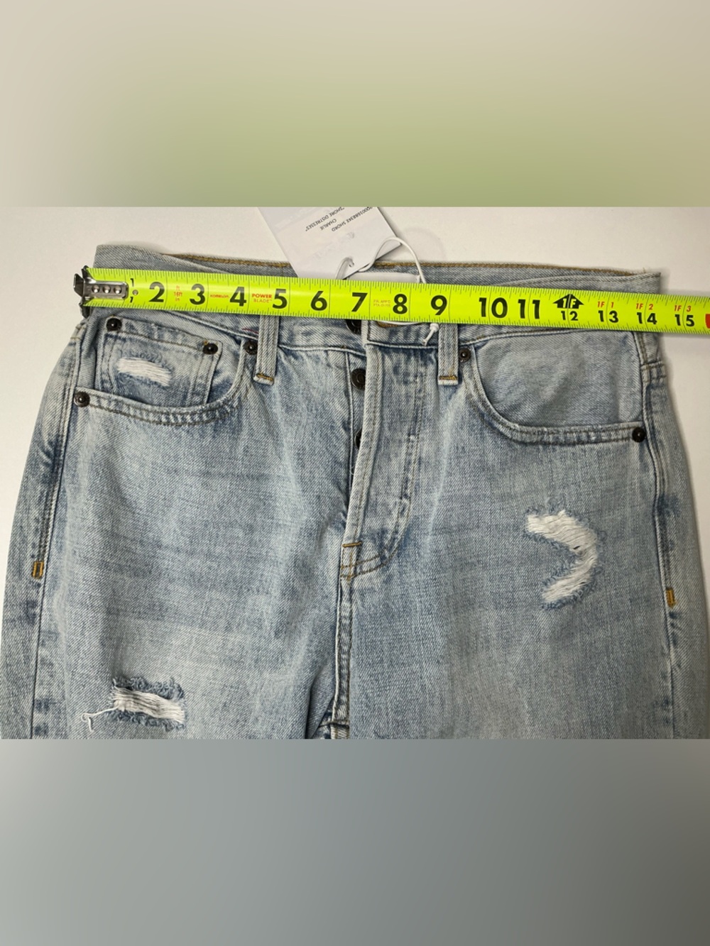 Pistola Charlie High Rise Straight in Shore Distresses Size 26 Jeans NWT - Picture 6 of 8